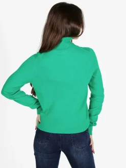 Mimoii Maglione dolcevita da donna in misto lana e cashemere