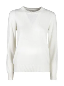 Mimoii Maglione girocollo da donna in misto lana e cashemere