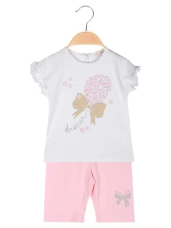 Miss Bellina Completo corto da neonata con t-shirt e leggings corti