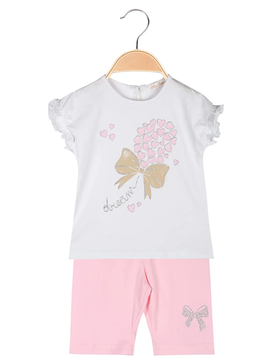 Miss Bellina Completo corto da neonata con t-shirt e leggings corti