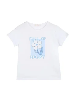 Miss Bellina Completo 3 pezzi da bambina con strass e zip - azzurro