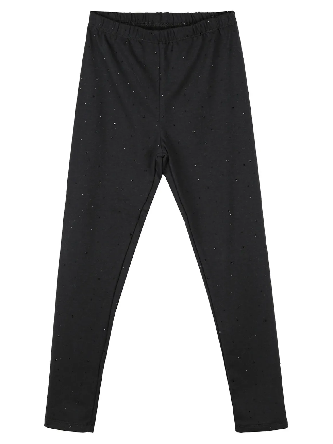 Miss Bellina Completo 2 pezzi da bambina con maglietta e leggings con strass - bianco