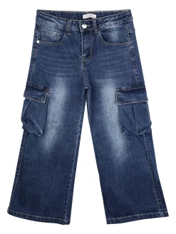 Miss Bellina Jeans cargo da bambina con tasconi