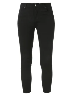 Miss Bonbon Jeans donna skinny a vita alta - nero
