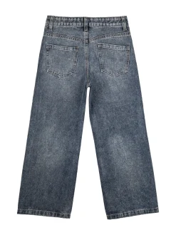 Miss Brum Jeans da ragazza a gamba larga con strass - jeans