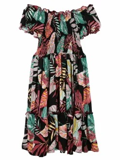 Miss Brum Vestito bambina in cotone manica corta