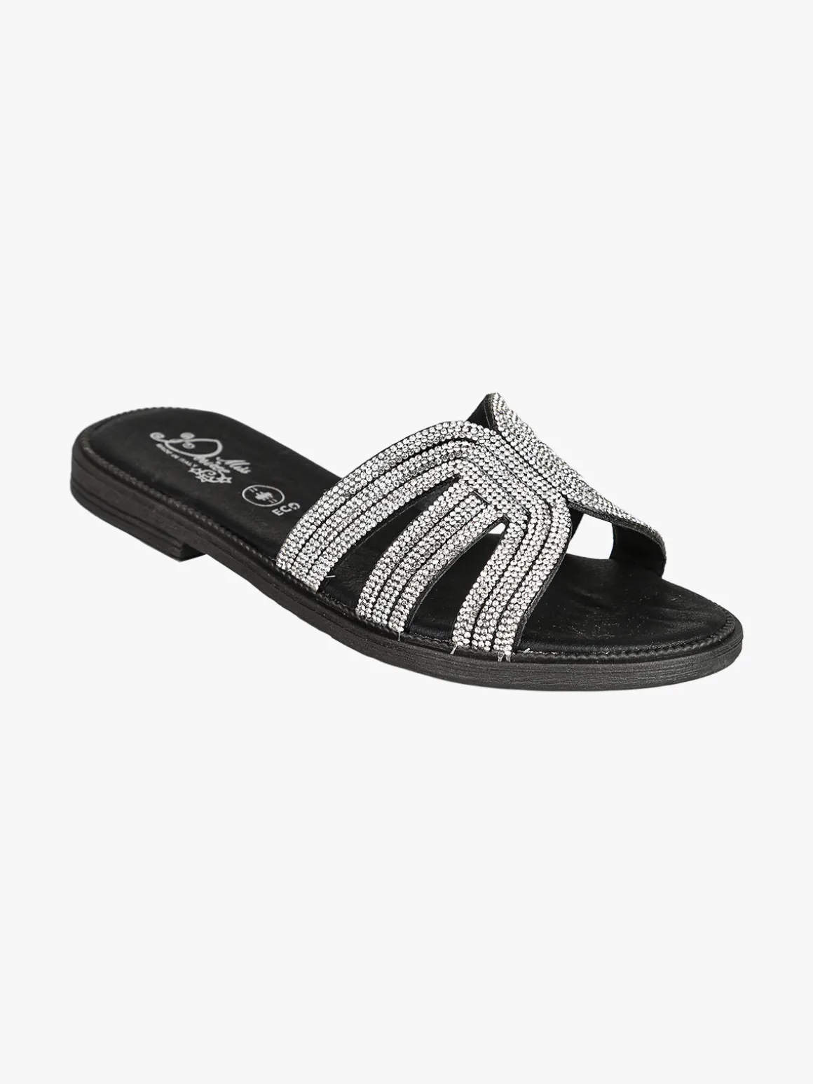 Miss Desiree Ciabatte donna con decorazioni di strass - nero