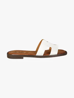 Miss Desiree Ciabatte donna con plantare in pelle - bianco