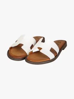 Miss Desiree Ciabatte donna con plantare in pelle - bianco