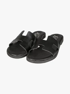 Miss Desiree Ciabatte donna con plantare in pelle - nero