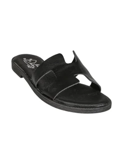 Miss Desiree Ciabatte donna con plantare in pelle - nero