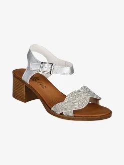Miss Desiree Sandali donna con strass e tacco largo