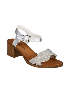 Miss Desiree Sandali donna con strass e tacco largo