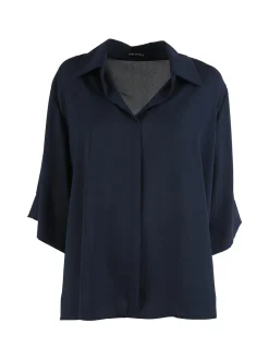 Miss E Co Camicia da donna oversize a maniche corte LINEA CURVY