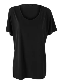 Miss E Co Set donna 2 pezzi con cardigan floreale e t-shirt in viscosa linea curvy - beige