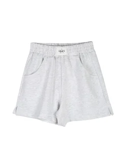 Miss Image Completo corto da ragazza con top a costine e shorts - bianco