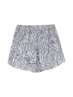 Miss Image Completo corto da ragazza in cotone con top e shorts - bianco