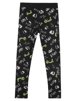Miss Image Leggings da bambina con scritte