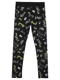 Miss Image Leggings da bambina con scritte