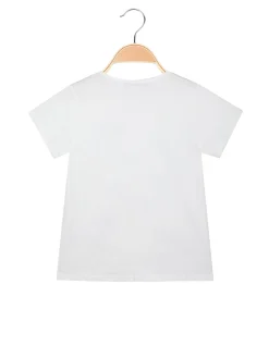 Miss Image T-shirt da bambina con scritte di strass