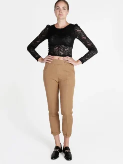 Miss Kimery Top donna in pizzo a maniche lunghe