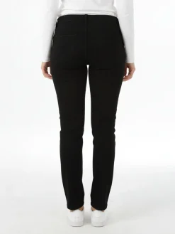 Miss Natalie Pantaloni donna jeans push-up taglie grandi - nero