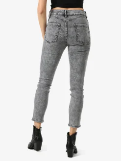 Miss & Queen Jeans da donna skinny a vita alta - grigio