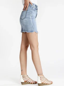 Miss Two Gonna in jeans con bottoni