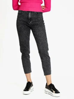 Miti Baci Jeans donna mom fit nero