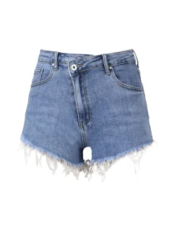 Miti Baci Shorts donna in jeans con finale sfrangiato