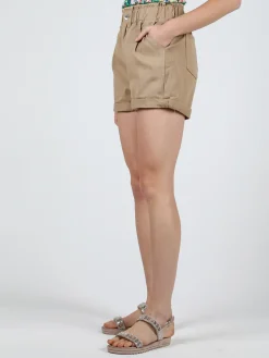 Miti Baci Shorts in jeans da donna a vita alta