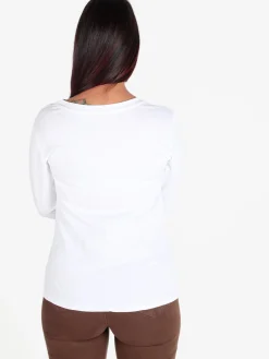 Mitica&Co. T-shirt donna a maniche lunghe in cotone