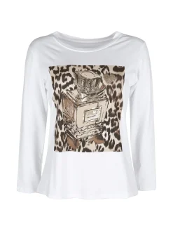 Mitica&Co. T-shirt donna a maniche lunghe in cotone