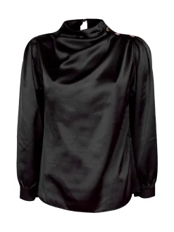 Moda Fashion Blusa in simil seta da donna