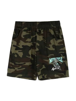 Moda Junior Completo corto militare da bambino con canotta e bermuda