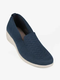Moenia Ballerine in tessuto con zeppa