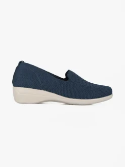 Moenia Ballerine in tessuto con zeppa