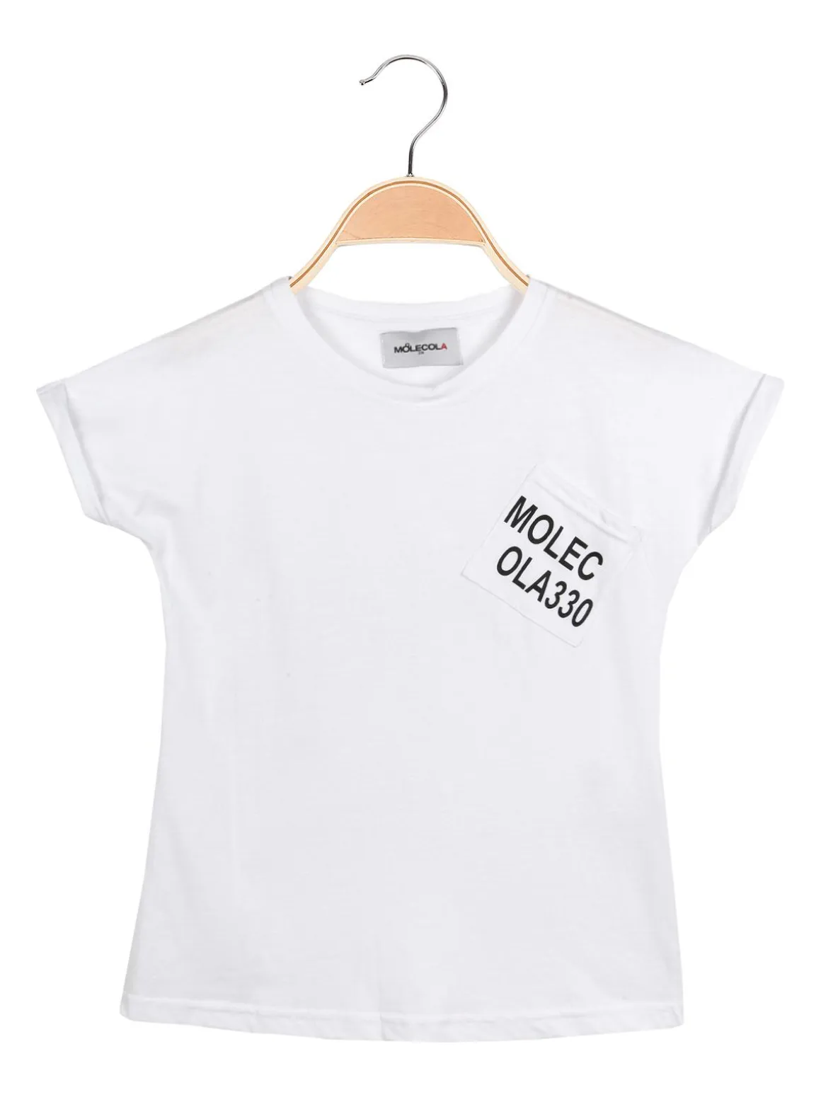 Molecola T-shirt in cotone con taschino