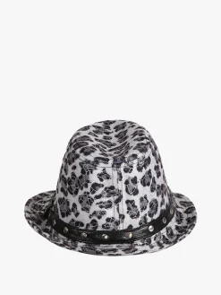 Monica Narducci Cappello donna animalier con borchie