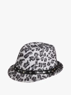 Monica Narducci Cappello donna animalier con borchie