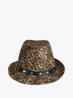 Monica Narducci Cappello donna animalier con borchie