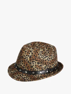 Monica Narducci Cappello donna animalier con borchie