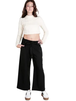 Monique Maglione cropped da donna con perle