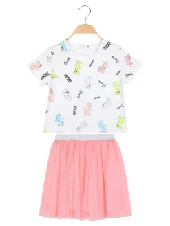 Mono Star Completo da bambina t-shirt + gonna in tulle