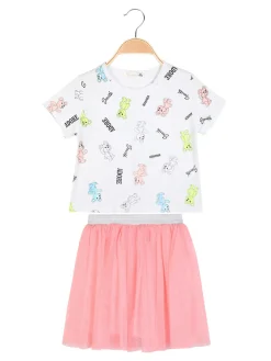 Mono Star Completo da bambina t-shirt + gonna in tulle