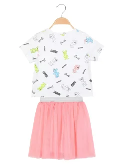 Mono Star Completo da bambina t-shirt + gonna in tulle