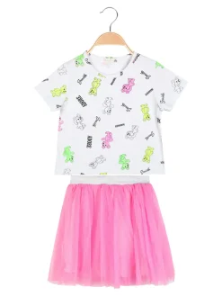 Mono Star Completo da bambina t-shirt + gonna in tulle