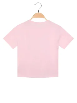 Mono Star T-shirt manica corta da bambina con strass