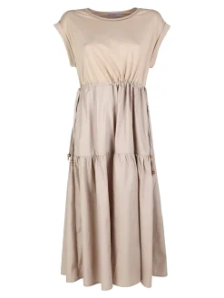 Monte Cervino Abito lungo da donna in misto cotone senza maniche