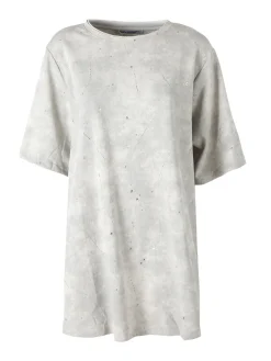 Monte Cervino Maxi t-shirt donna oversize in cotone - fango